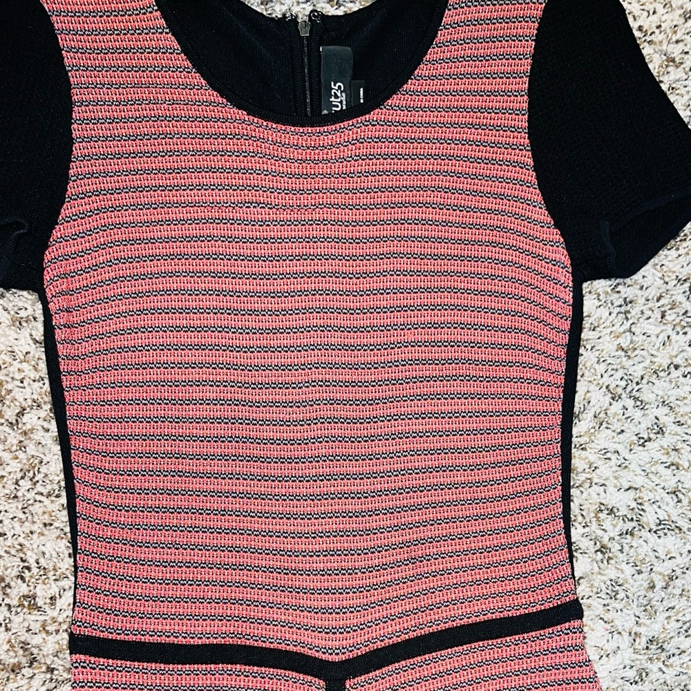 CUT 25 TWO TONE KNIT STRETCH DRESS